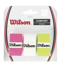 Wilson - WRZ401500- COMFORT Tennis Pro Racquet Pack of 3 Overgrip - Assorted - $14.95