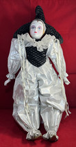 Vintage Porcelain Doll Court Jester Clown 24”.  *Pre-Owned* - £36.96 GBP