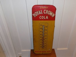 Vintage Drink Royal Crown Cola Metal Thermometer - $425.70