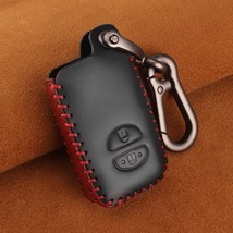 Dandkey Leather Key Case For  Avalon Camry Corolla Rav4 Auris Yaris Prius Fob Pr - £29.21 GBP