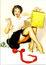 Gil Elvgren&#39;s Pinups 1993 POSTCARD- A Neat Package MNT - $3.84