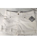 NWT Athleta Womens 4&quot; Slick Rock Shortie Shorts Corduroy Pockets White S... - $29.69