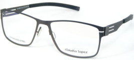 Claudio Lopez CLA5602 col.2 Matt Grey Eyeglasses Glasses Metal Frame 57-16-135mm - $76.86