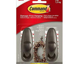 3M Scotch, Command Forever, 2 Pack, 3 LB, Oil Rubbed Bronze, Metal Hooks - £15.97 GBP