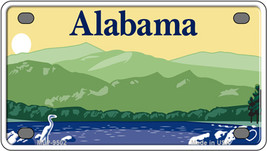 Alabama Blank Novelty Mini Metal License Plate Tag - $14.95