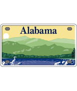 Alabama Blank Novelty Mini Metal License Plate Tag - £11.95 GBP