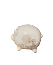 Most Charming Vintage Precious Moments Piggy Bank Baby With Teddy Bear - £18.24 GBP