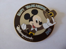 Disney Trading Broches 26377 DLR - Happy Thanksgiving 2003 (Pèlerin Mickey) - £11.15 GBP