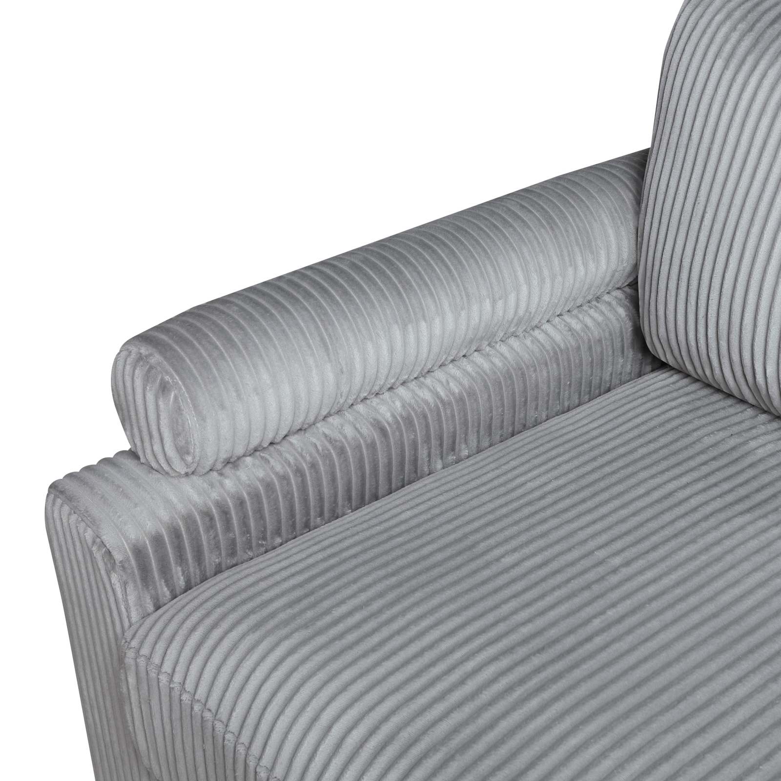Gray Corduroy Modular Sectional Sofa Set Item image 10