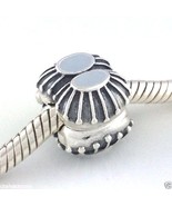Authentic PANDORA Two Of A Kind Silver W/ Gray Enamel Clip Charm 790578e... - $28.49