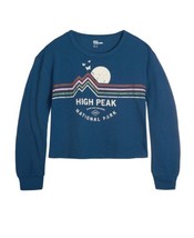 MSRP $16 Epic Threads Big Girls High Peak Graphic T-shirt Blue Size Small - $11.88