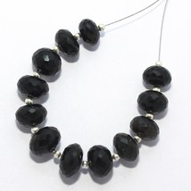 50.80 Cts Natural Black Onyx Beads Briolette Loose Gemstones 8x6 to 10x7mm - £8.82 GBP