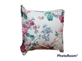 Vintage Ralph Lauren Lorraine Floral Accent Pillow 18&quot;x18&quot;  - £89.52 GBP