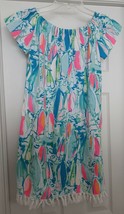 Lilly Pulitzer Marble Off the Shoulder Dress Beach &amp; Bae Sunglow Women&#39;s XS $168 - £62.42 GBP