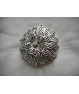 Vintage Lisner Silver Floral Brooch Pin Jewelry - $20.00
