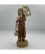 Antique Royal Dux “EICHLER”  E MARK Water Carrier Figure 10” High 2265 Vtg - $1,762.10 MXN