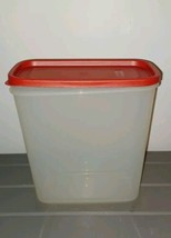 Rubbermaid Clear Red Rectangular Slim Modular Dry Food Storage Container... - $10.00