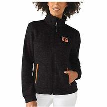 G-III Women&#39;s Cincinnati Bengals Checkpoint Full Zip Jacket Black S XL M... - $54.97