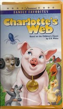 Paramount Family Favorites Movie &quot;Charlotte&#39;s Web&quot; (VHS, 2001,) Clamshell Case - £3.10 GBP