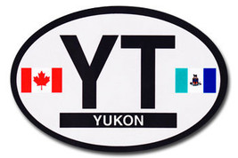 Yukon Territory Oval Decal - $3.00