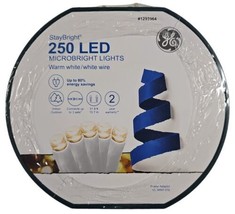 GE StayBright 250 Micro LED String Lights 51.8ft Warm White Christmas Wedding - £28.48 GBP