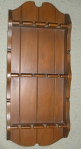 7.5x19 inch Wood Souvenir Spoon Rack Display 12 Slot Holder - $22.99