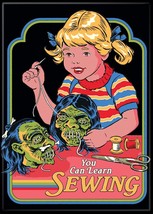 Steven Rhodes Humor You Can Learn Sewing Shrunken Heads Refrigerator Mag... - £3.13 GBP