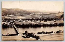 RPPC Amherst MA Mt Sugarloaf And Sunderland Bridge c1915 Real Photo Postcard A42 - $14.95