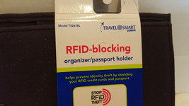 RFID-Blocking Organizer/Passport Holder By Conair Black - £6.95 GBP