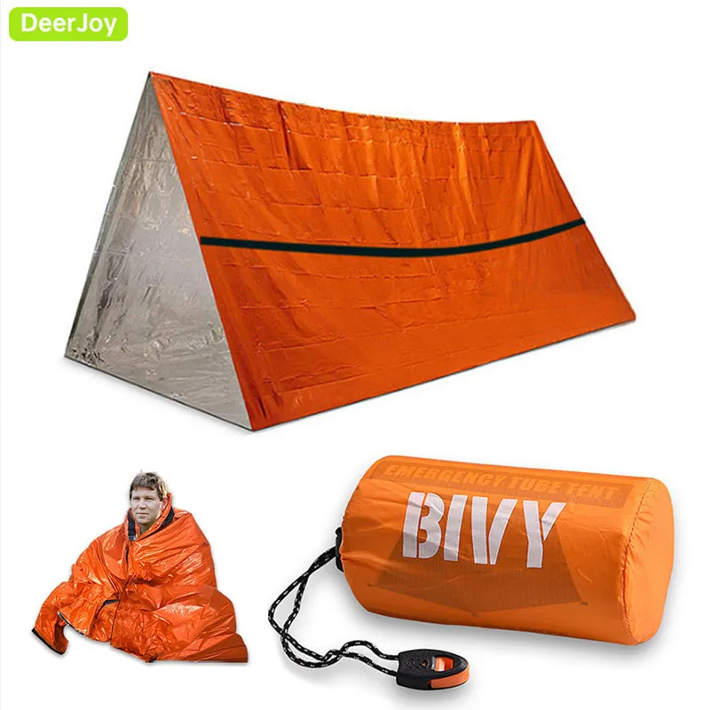 Emergency Tent Shelter Survival Tent 2 Person Resistant Ultra Lightweight Life - £23.74 GBP