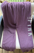 Victoria’s Secret Vintage PINK Maroon Love Pink Sweats Size MED Sweatpants - £14.05 GBP