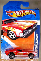 2011 Hot Wheels #165 Hw Main Street 5/10 Dixie Challenger Red w/Chrome 5 Spokes - £7.81 GBP