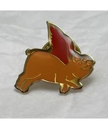 Flying Pig When Pigs Fly Barnyard Animal Enamel Lapel Hat Pin Pinback - £4.59 GBP