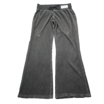 Tek Gear Pants Womens S Gray Sweatpants Flare Velvet Elastic Waist Drawstring - £18.40 GBP