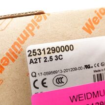 Weidmüller A2T 2.5 3C Terminal Block 2531290000 600V 20A Gray Box of 50 - $98.99