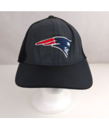 NFL New England Patriots Black Unisex Embroidered Fitted Baseball Cap L/XL - $19.79