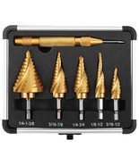 COMOWARE Hex Shank HSS Step Drill Bit with Two Spiral Flutes and Impact - $28.99