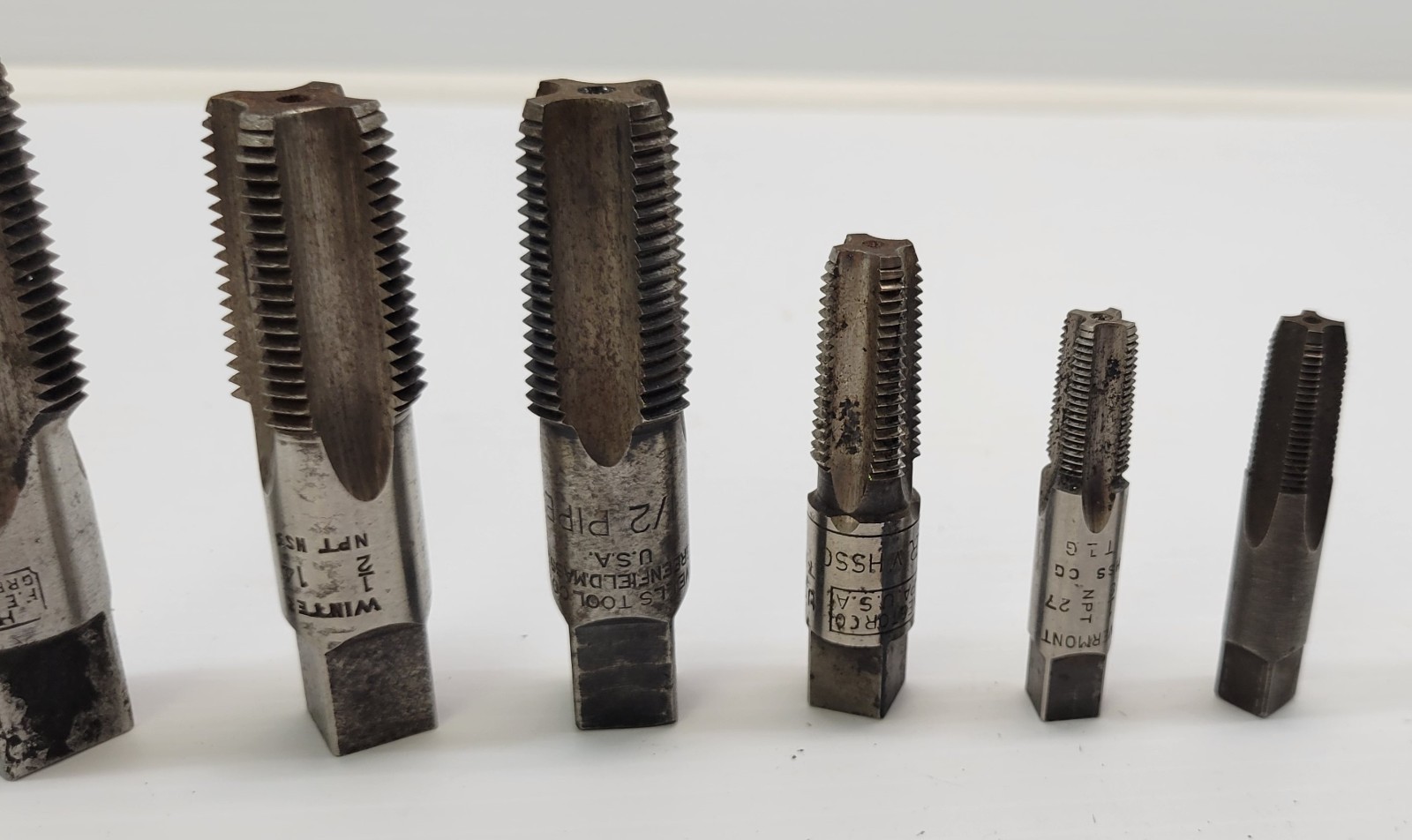 *J2) Vintage 6-piece Mixed Plumbing Lot of Pipe Tap Threaders Item image 4
