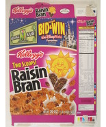MT KELLOG&#39;S Cereal Box 2003 RAISIN BRAN 20oz WALT DISNEY WORLD [Y156C2o] - £7.52 GBP