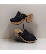 New Hush Puppies Bold Black Nubuck Poppy Clogs Shoes 9M - $64.40 CAD