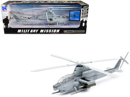Bell AH-1Z Cobra Helicopter Gray &quot;US Air Force&quot; &quot;Military Mission&quot; Series 1/55 D - £34.99 GBP