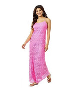 Lilly Pulitzer Avalon Maxi Dress Prosecco Pink Knit Lace Size XXS NWT - $84.15