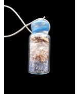 Healing spell bottle charm necklace, sodalite copper herbs selenite heal... - $15.00