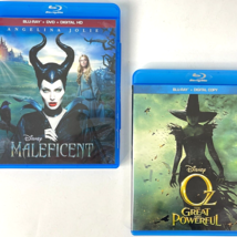 Maleficent + OZ Great and Powerful 2 Disney Movie Blu-Ray DVD Bundle Jolie Kunis - £13.86 GBP
