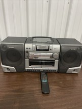 AIWA CA-DW530U CD/Cassette Player Boombox Radio With Remote Tested Works... - $93.39