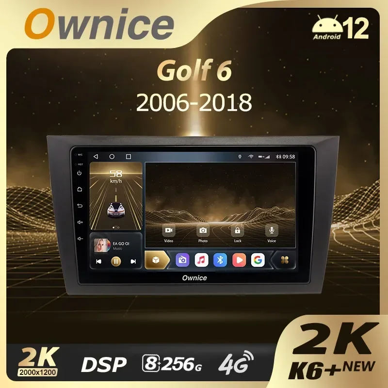 Ownice K6+ 2K for Volkswagen Golf 6 2008 - 2016 Car Radio Multimedia Video - £6,907,323.88 GBP+