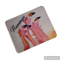 Office Computer Desk Mouse Pad Pink Flamingos Birds 10&quot;x8&quot; Anti Slip - $4.93