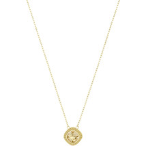 Authentic Swarovski Latitude Square Gold Pendant - $98.01