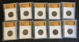 Set All 2003 P &amp; D SGS MS70 Slabbed Statehood Quarters.   2023lot18 - £39.30 GBP