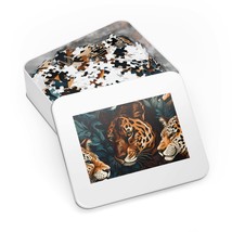 Jigsaw Puzzle in Tin, Leopard,  awd-316, Personalised/Non-Personalised (30, 110, - £28.22 GBP+